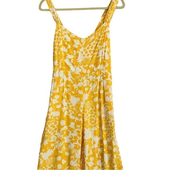 Faithfull The Brand Kasbah Jumpsuit Yellow and White Floral | Size 4 - Picture 4 of 12
